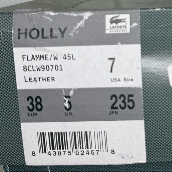 Vintage Lacoste Holly Leather Boots – Flamme/White, Size 7 (Fits Like 7.5–8) - Picture 3 of 12